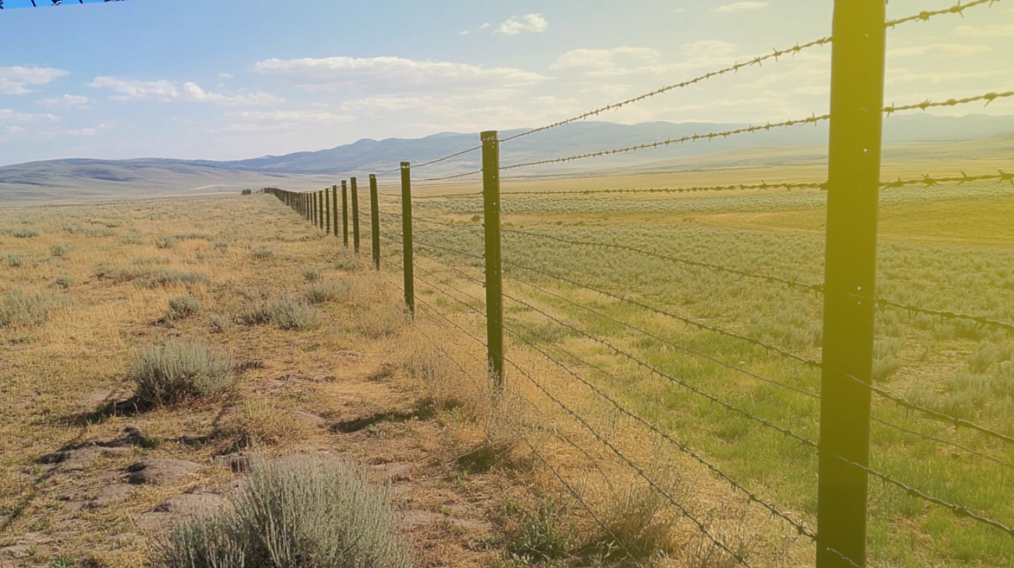 Barbed Wire Fencing Installation